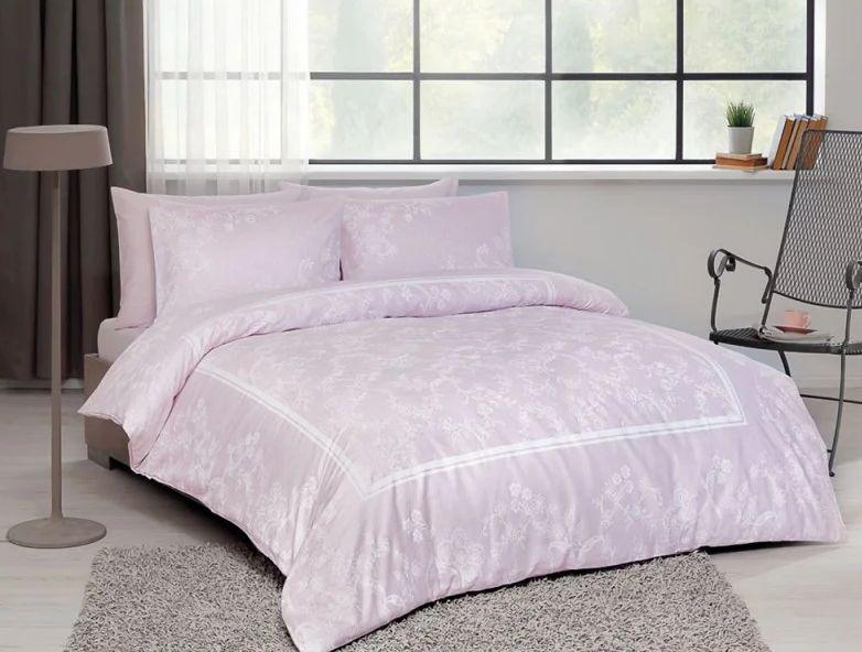 Постельное белье TАС Сатин Clara lila Евро Сиреневый