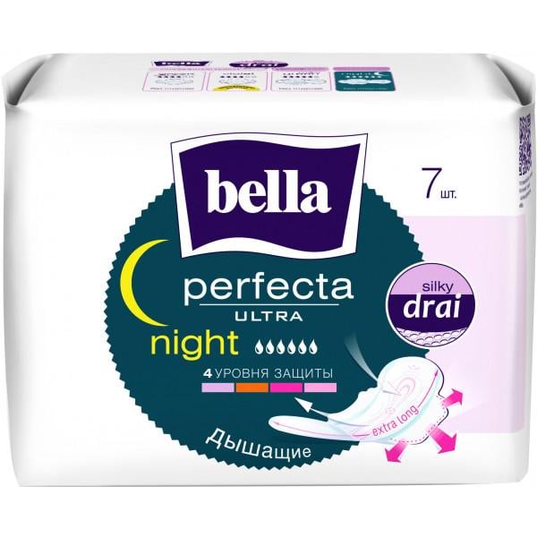 Прокладки гигиенические Bella Perfecta Ultra Night 7 шт. 6 капель