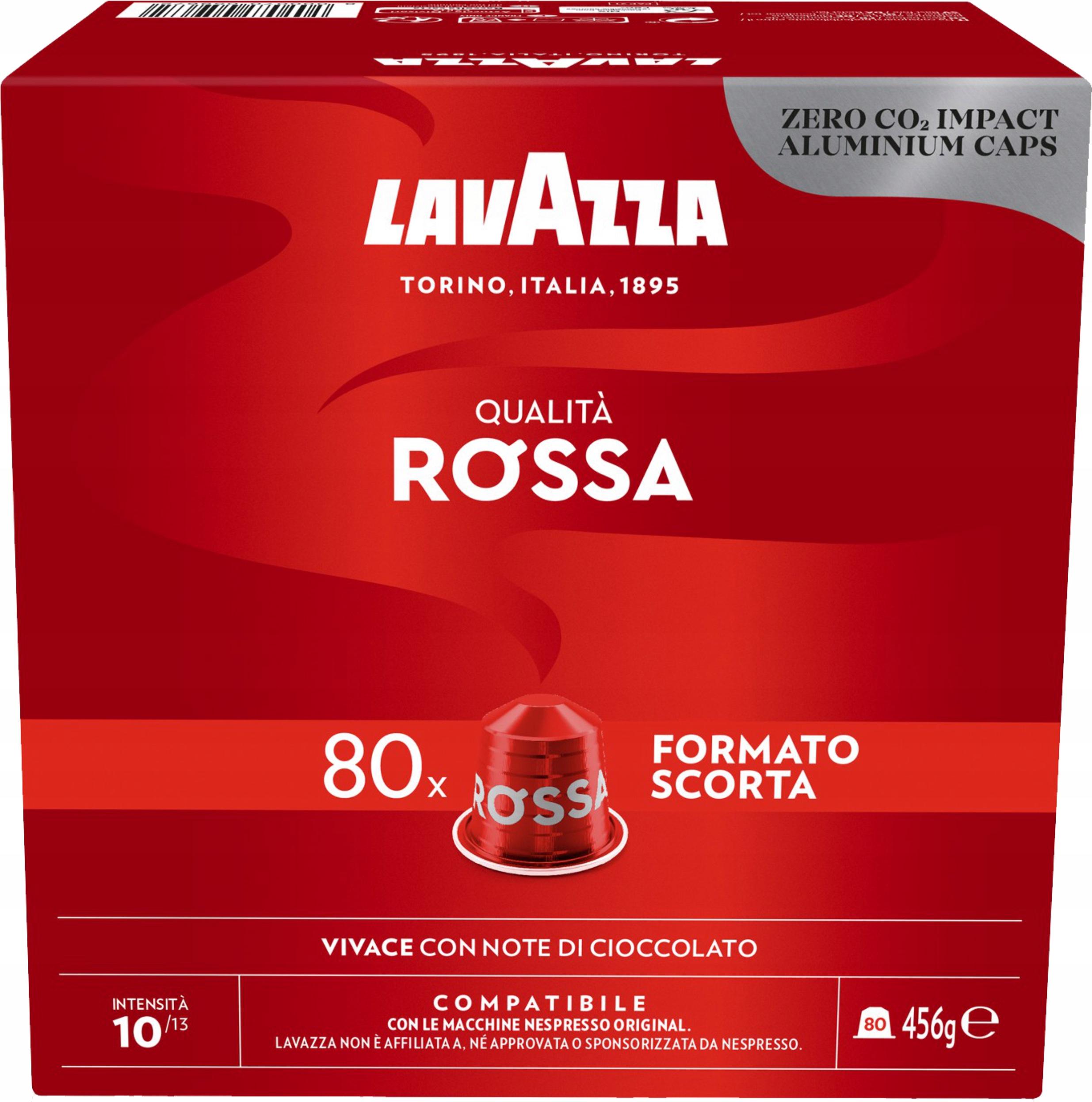 Кава в капсулах Lavazza Qualita Rossa Nespresso 80 капс. (8000070059672)