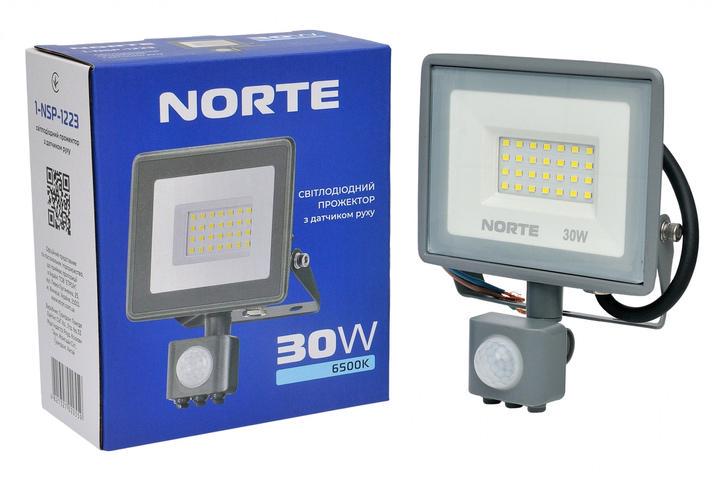 Прожектор NORTE Spotlight 1-NSP-1223 с датчиком движения 30W 6500К (27803426)