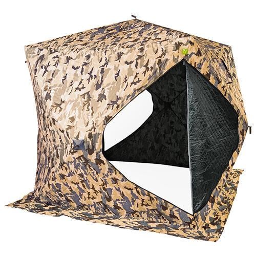 Палатка зимняя GreenCamp куб утепленная камуфляж 200x200x205 см (29654284)