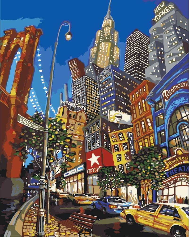 Картина по номерам Идейка по улицам Нью-Йорка 40x50 см (skl-КНО2172)
