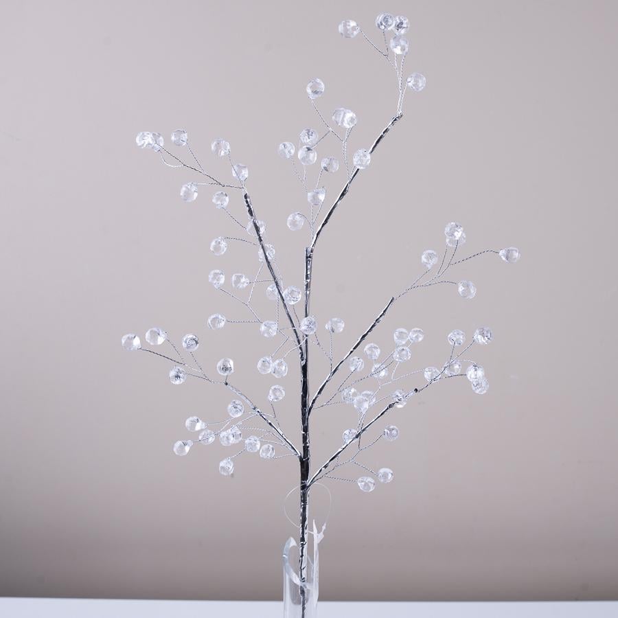 Гілка з прозорими кристалами 57 см (2991)