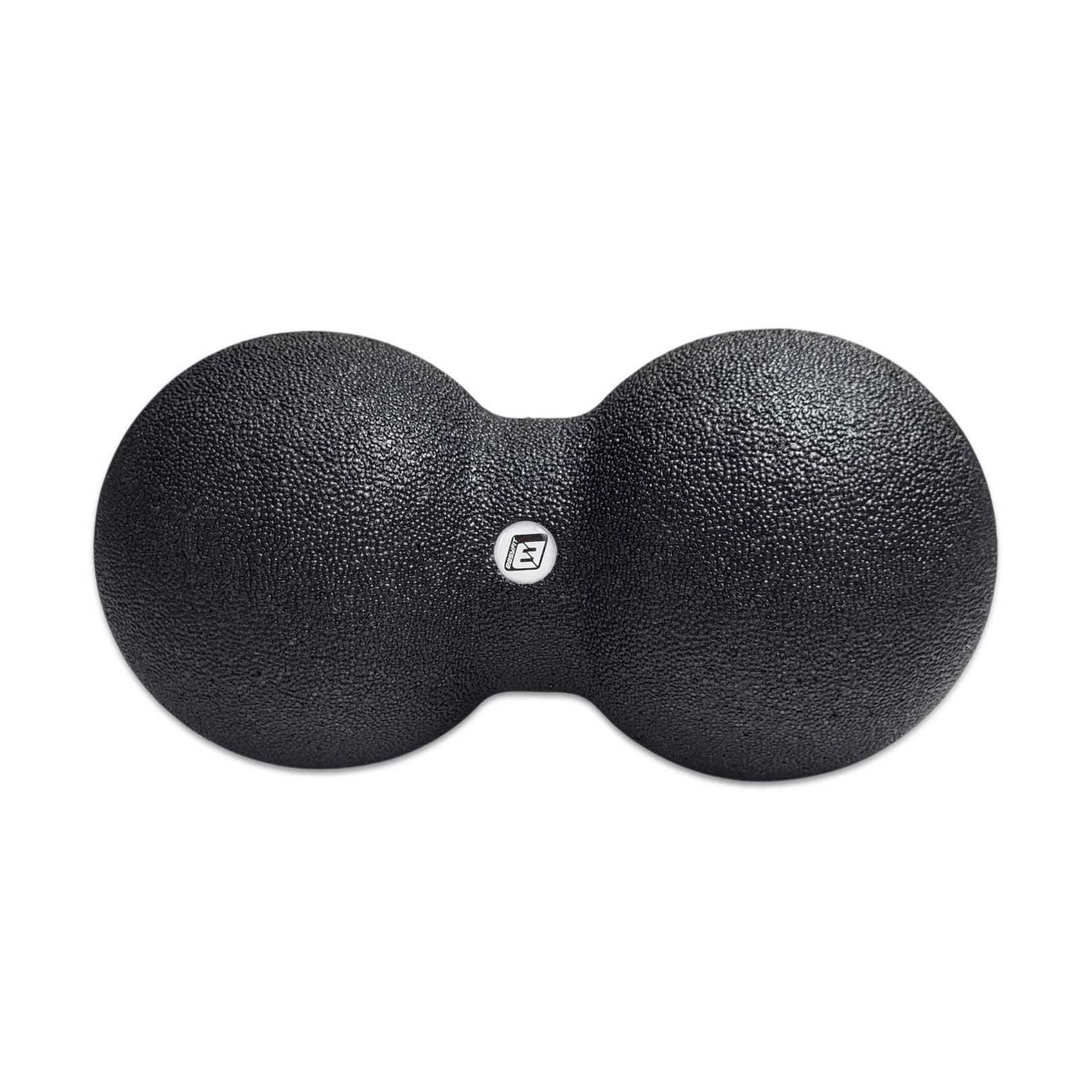 Массажный мячик двойной EasyFit DuoBall EPP 23х12 см Черный (EF-DBEPP-B)