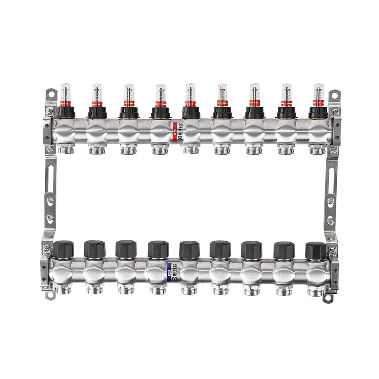 Колектор з витратомірами Raftec RC03-09 1"x9 (4548617)