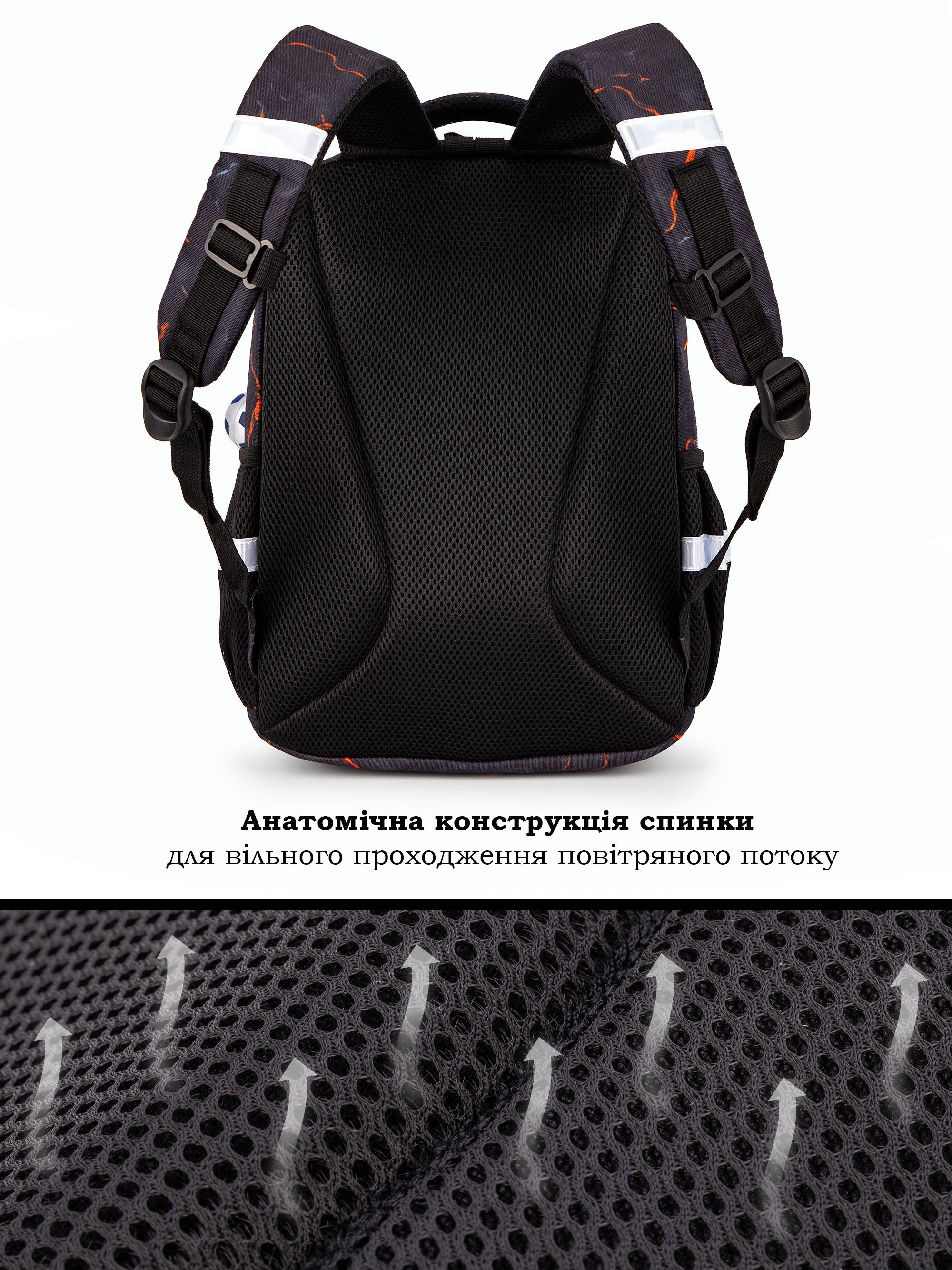 Шкільний рюкзак для хлопчика School Standard Джостик ортопедичний в 1 клас 38х30х18 см (150-23) - фото 6