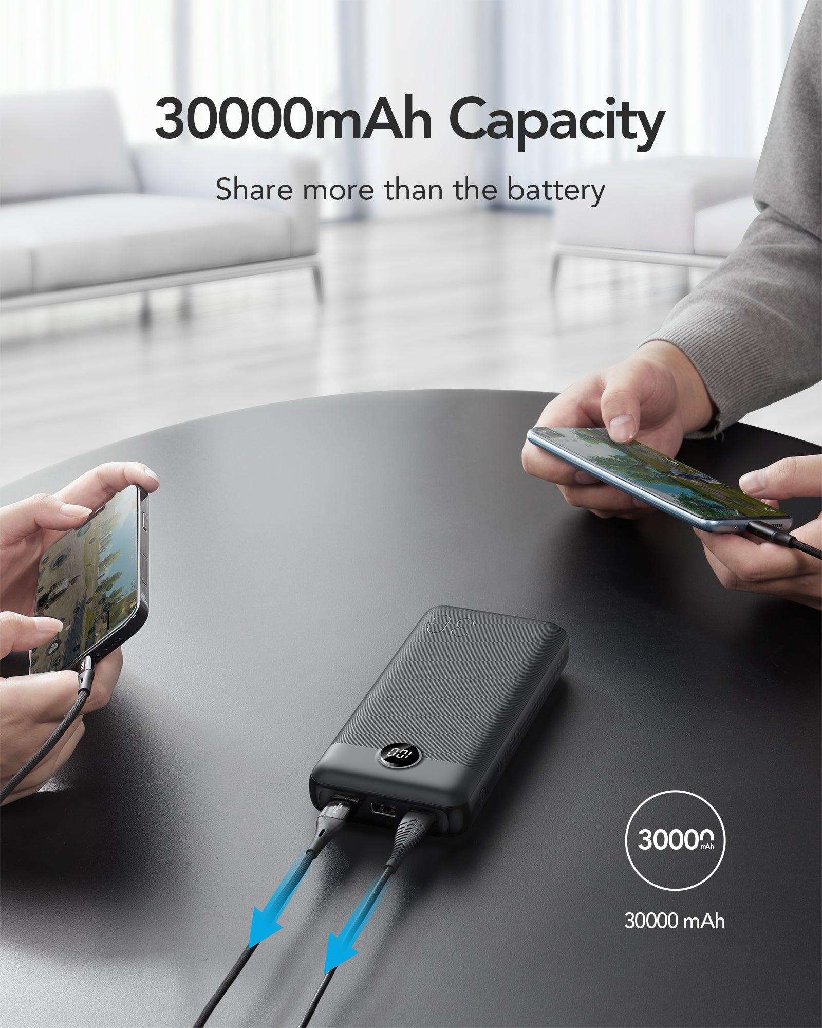 Портативное зарядное устройство Veger L30 30000 mAh 20W Black (6970453554167) - фото 2