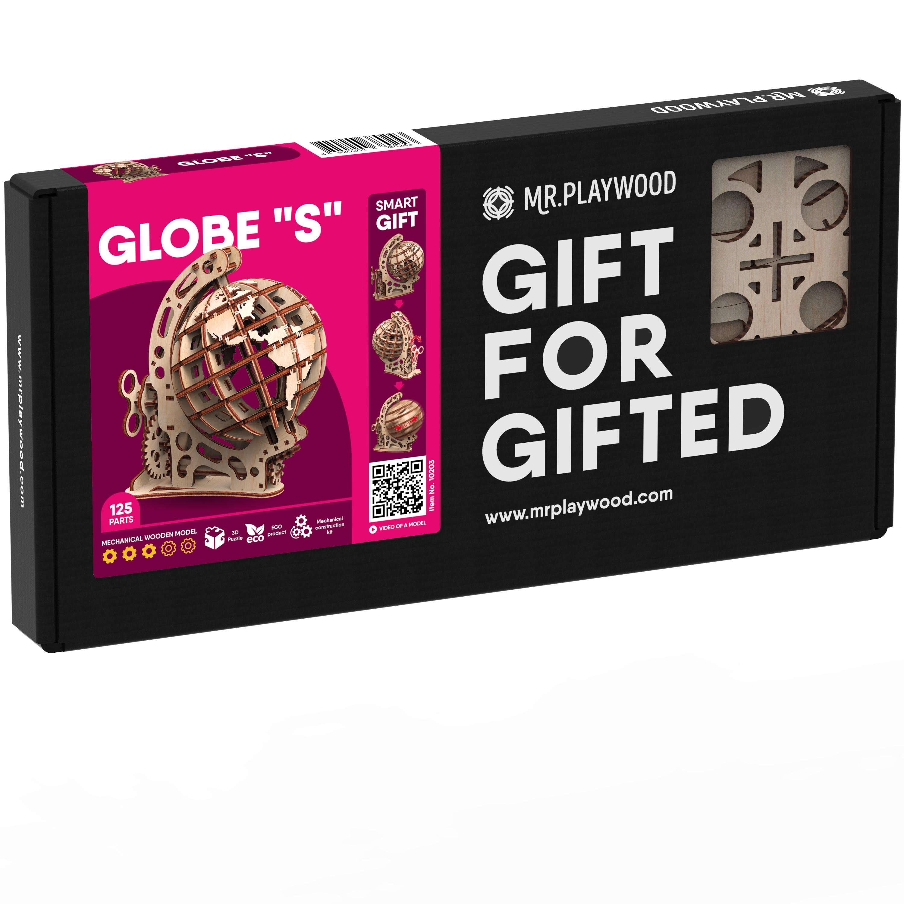 Конструктор дерев'яний Mr Playwood Об'ємний глобус (10203) - фото 7 Конструктор дерев'яний Mr Playwood Об'ємний глобус (10203) - фото 7