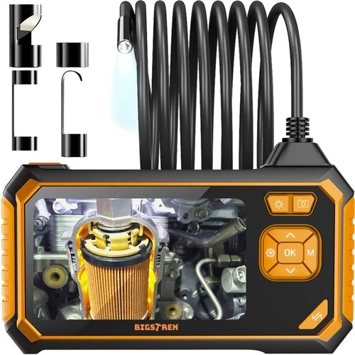 Видеоэндоскоп BIGSTREN 19376 Full HD/LCD-дисплей 4,3"/IP67 с подсветкой и 4 насадками 5 м (19376)