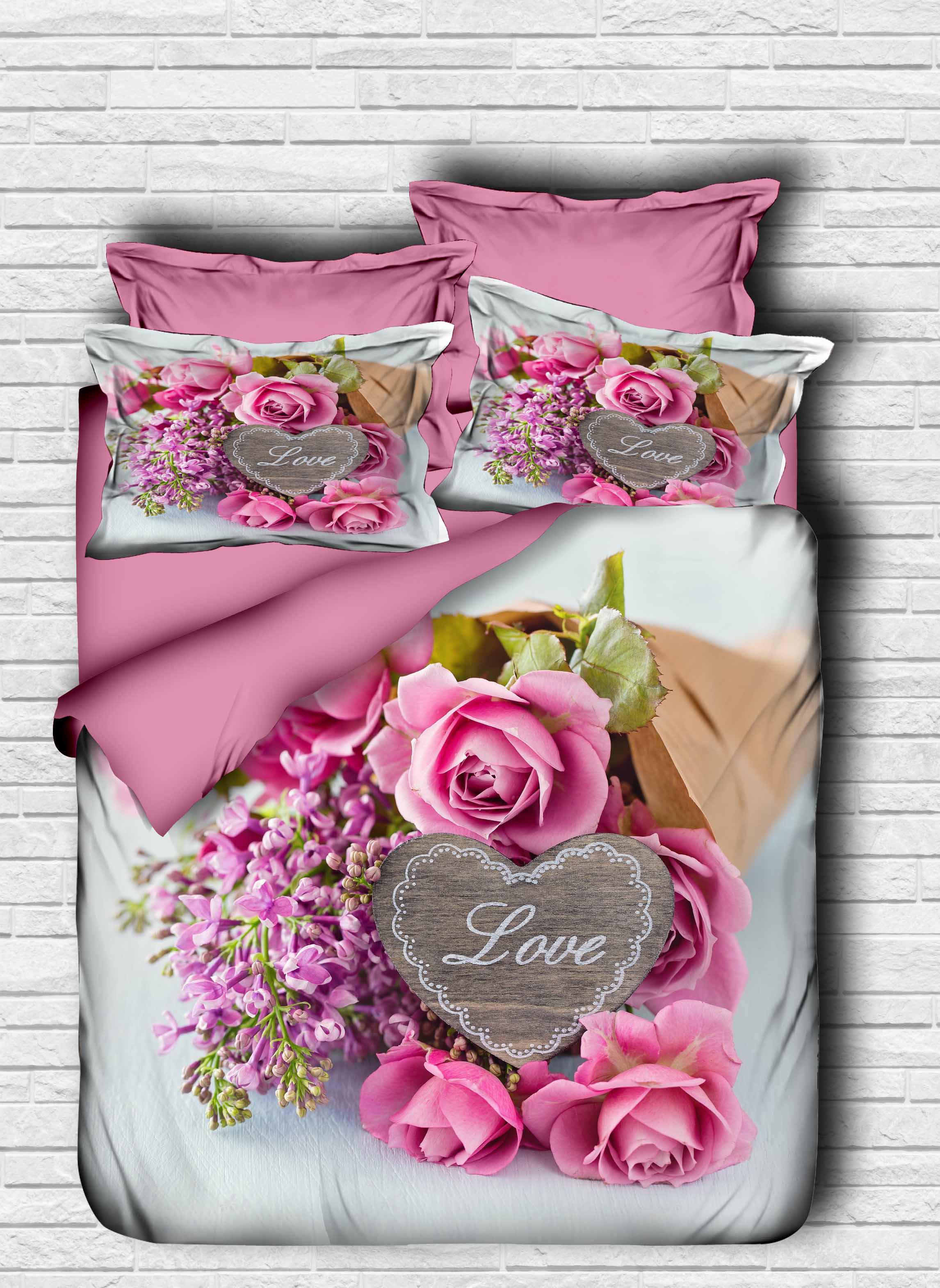 Комплект постельного белья LIGHTHOUSE ranforce+3D Tenderness 200х220 см (2200000600776)