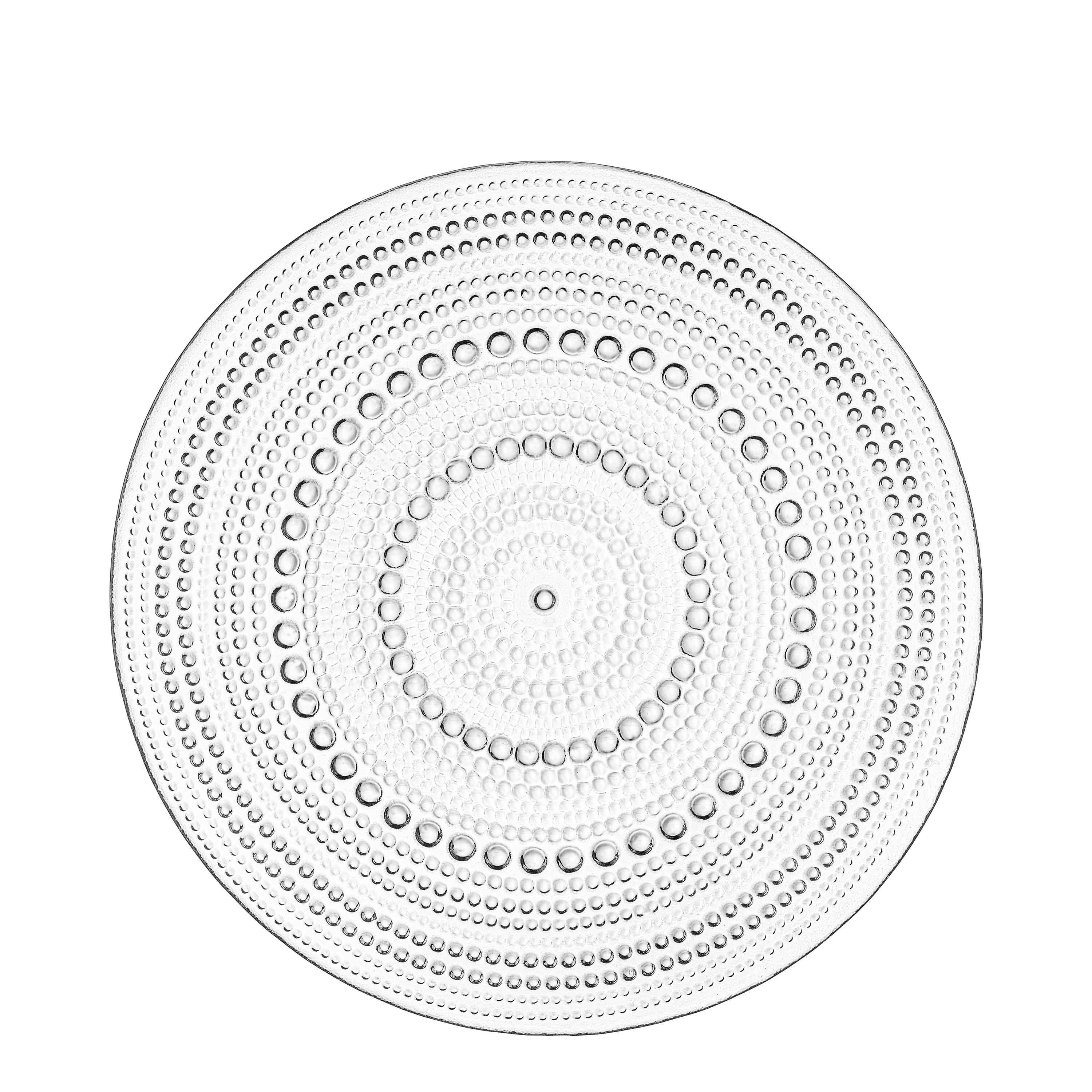 Тарелка сервировочная Ardesto Verbena 24,5 см Прозрачный (AR5028) - фото 1