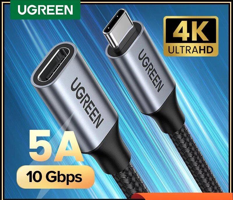 Кабель UGREEN US372 Thunderbolt 3 Type-C to Type-C 0,5 м (80810) - фото 2