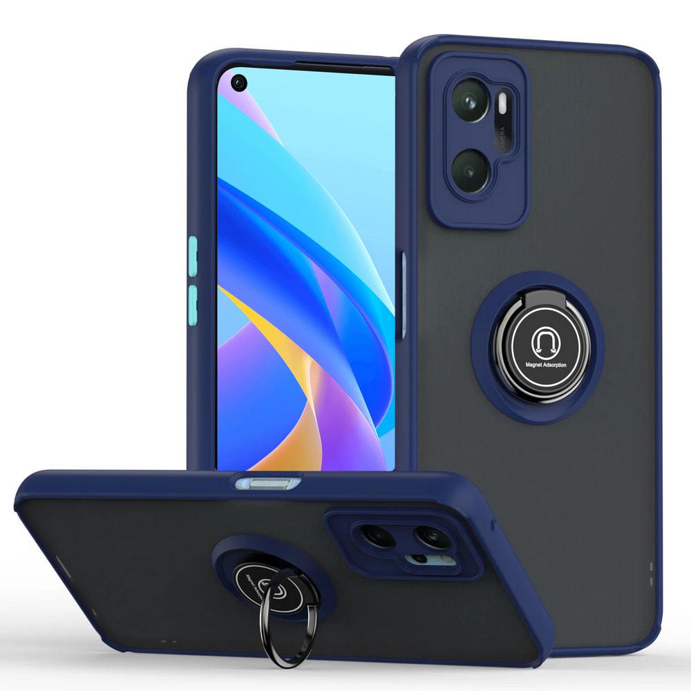 Защитный чехол MatteLuxe OPPO A76 (с кольцом) Blue (34078-28)