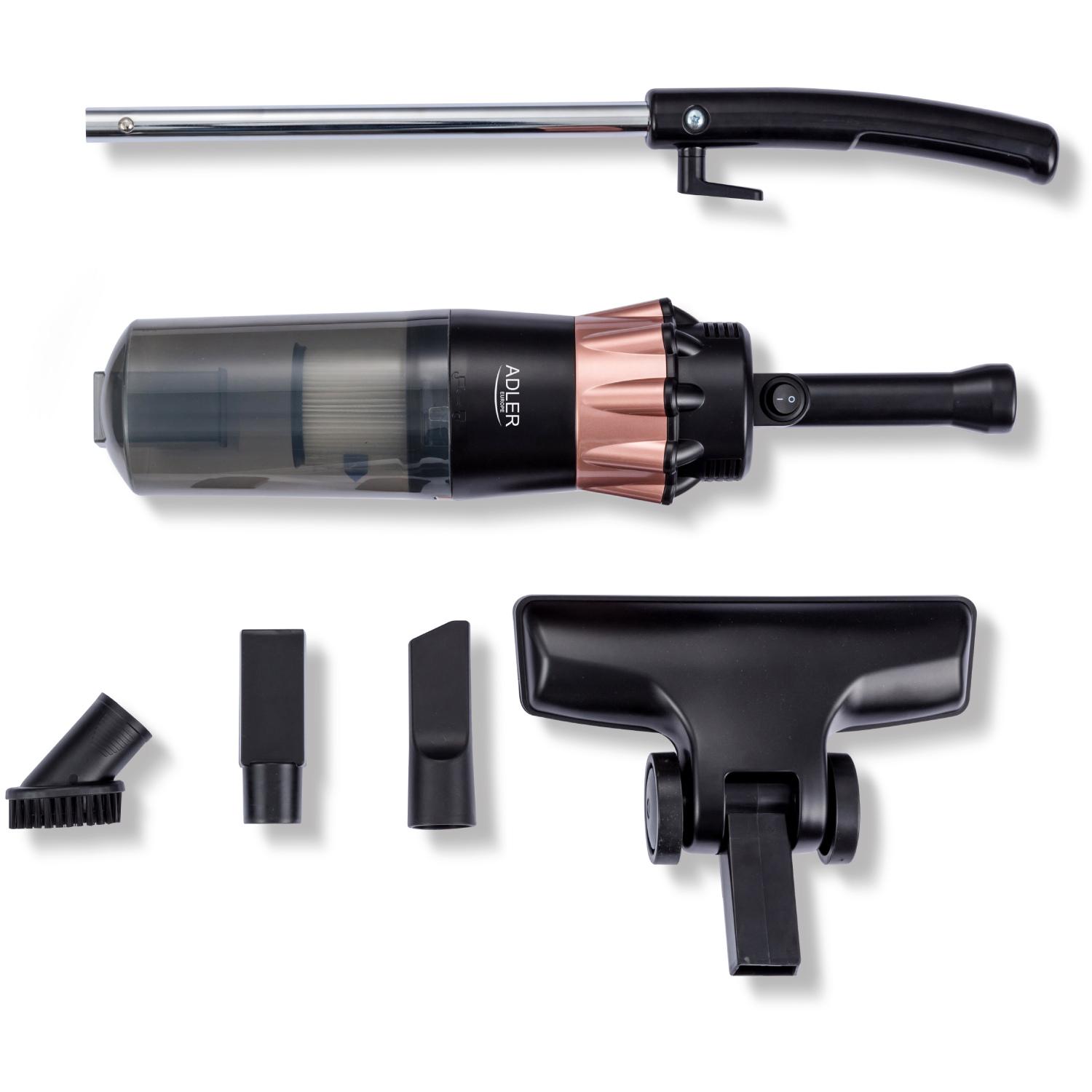 Пылесос контейнерный Adler AD 7049 2в1 НЕРА с насадкой для салона автомобиля 800W 0,8л Black (AD7049) - фото 4