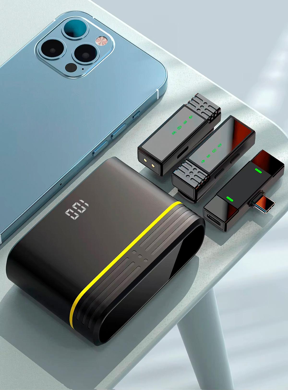 Микрофон беспроводной петличный OnePro с ветрозащитной насадкой Черный (73716) - фото 8 Микрофон беспроводной петличный OnePro с ветрозащитной насадкой Черный (73716) - фото 8