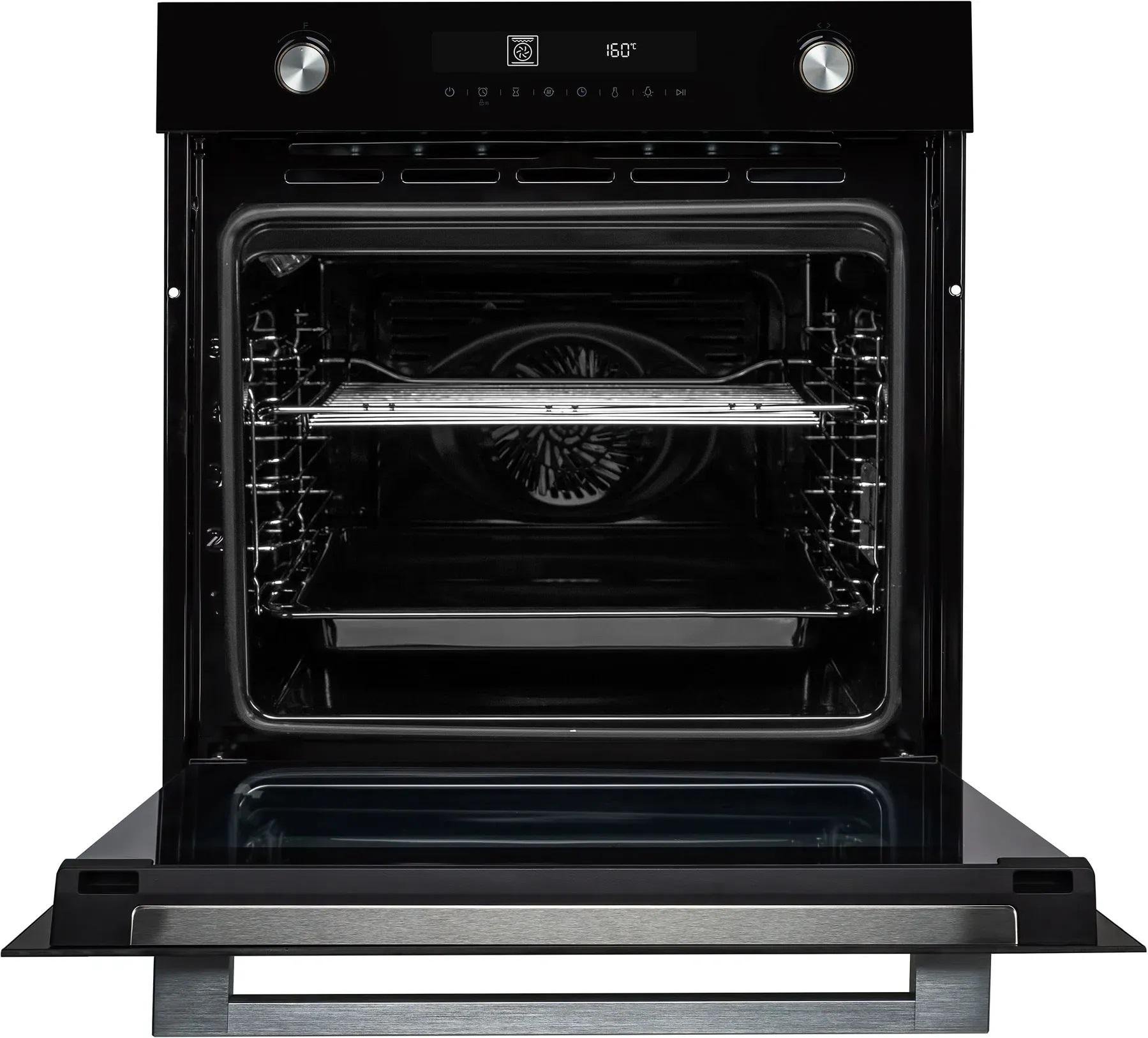 Духова шафа електрична з грилем і конвекцією Gunter&Hauer EOM 1370 BL WD стильна 72 л - фото 4