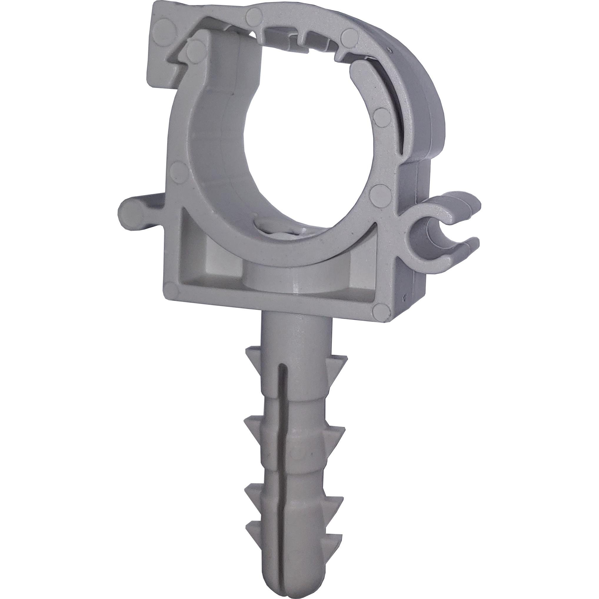 Кліпса-дюбель Cristal з клямкою для кріплення труби Ø 20 мм 100 шт. (000027290) - фото 2 Кліпса-дюбель Cristal з клямкою для кріплення труби Ø 20 мм 100 шт. (000027290) - фото 2