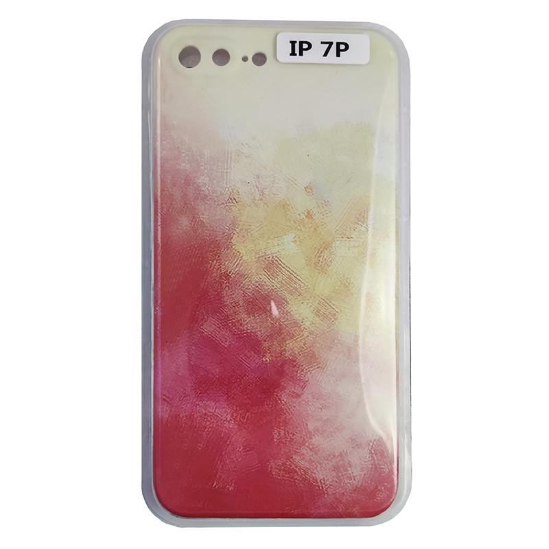 Чехол Silicone Water Print iPhone 7/8 Plus Mix Color Yellow (29caa1-4207)