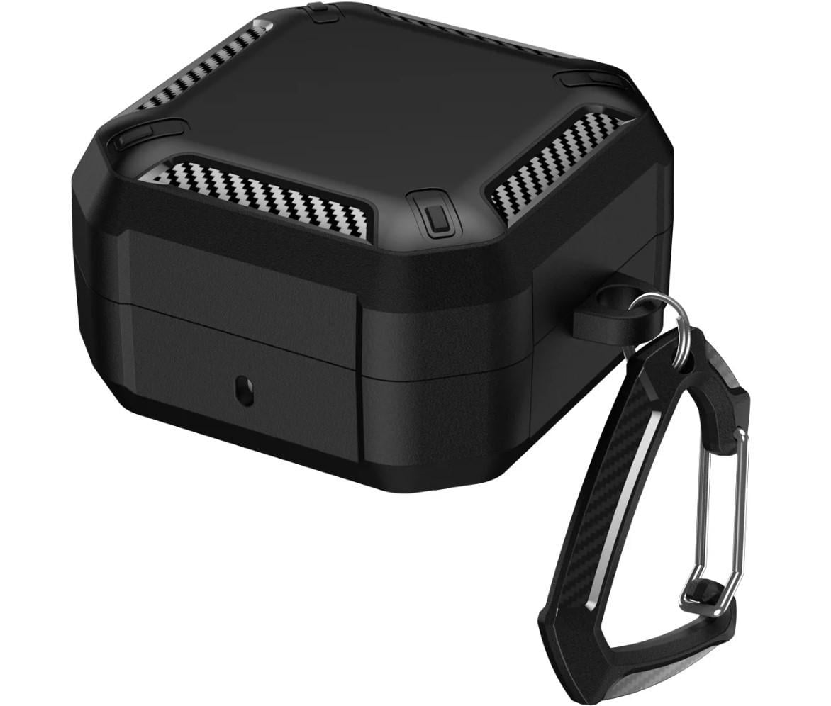 Чехол Primo Magnet Lock Rugged TPU для наушников Samsung Galaxy Buds 4/Buds 4 Pro с карабином Black (35369909)