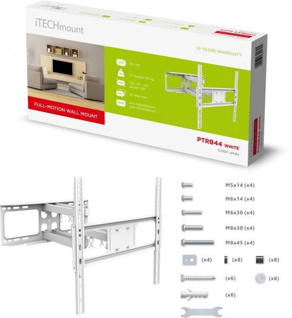 Кронштейн ITech PTRB44 White (28925) - фото 3