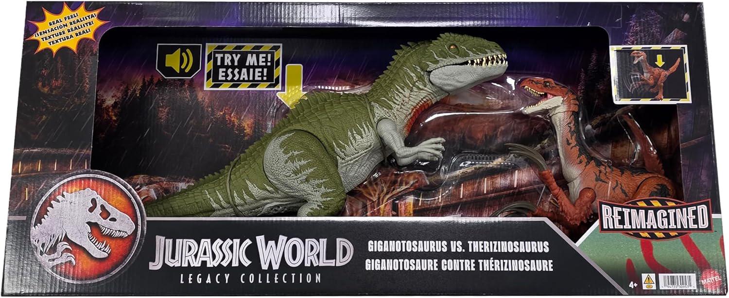 Динозавры Теризинозавр против Гиганотозавра Jurassic World Giganotosaurus vs Therizinosaurus (632232145)