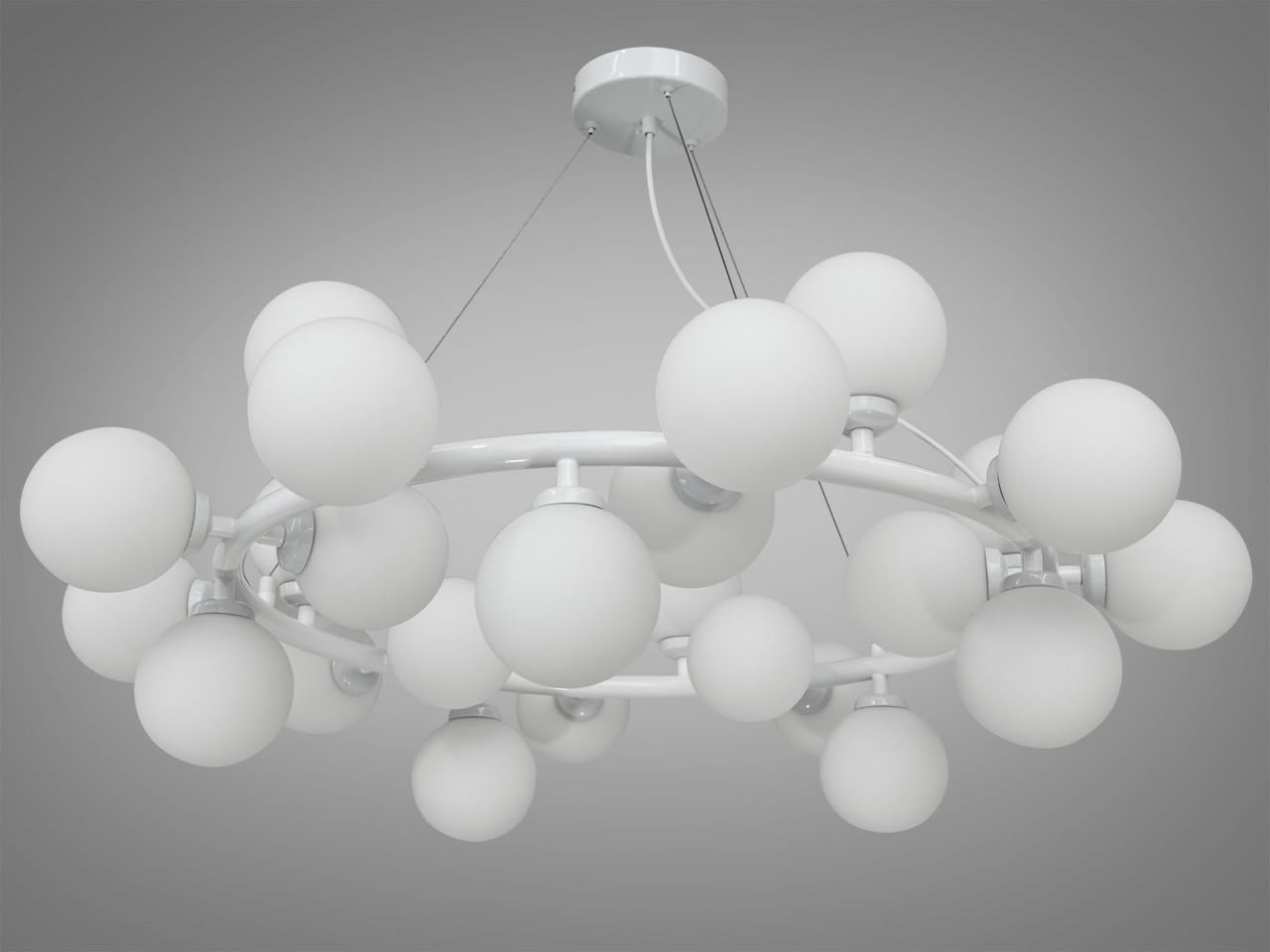 Люстра EcoLed в стиле Loft Пузыри на 25 лампы LQ7061/25BK Белый