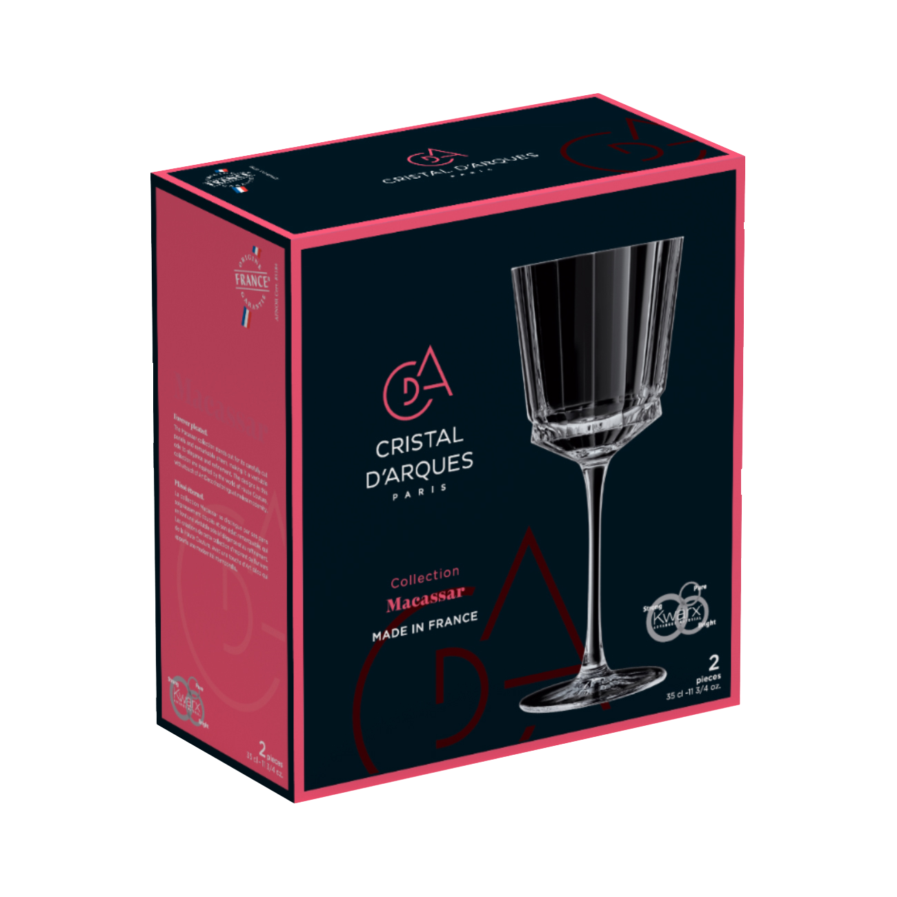 Набір келихів CD'A MACASSAR 2 шт. 350 мл (UG-Q4331/1) - фото 3 Набір келихів CD'A MACASSAR 2 шт. 350 мл (UG-Q4331/1) - фото 3