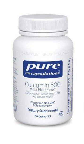 Куркума Pure Encapsulations Curcumin with Bioperine 500 мг 60 Caps (PE-01073)