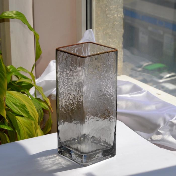 Ваза Art Diva ZG347 с золотым ободком 25х10х10 см (DR000656)