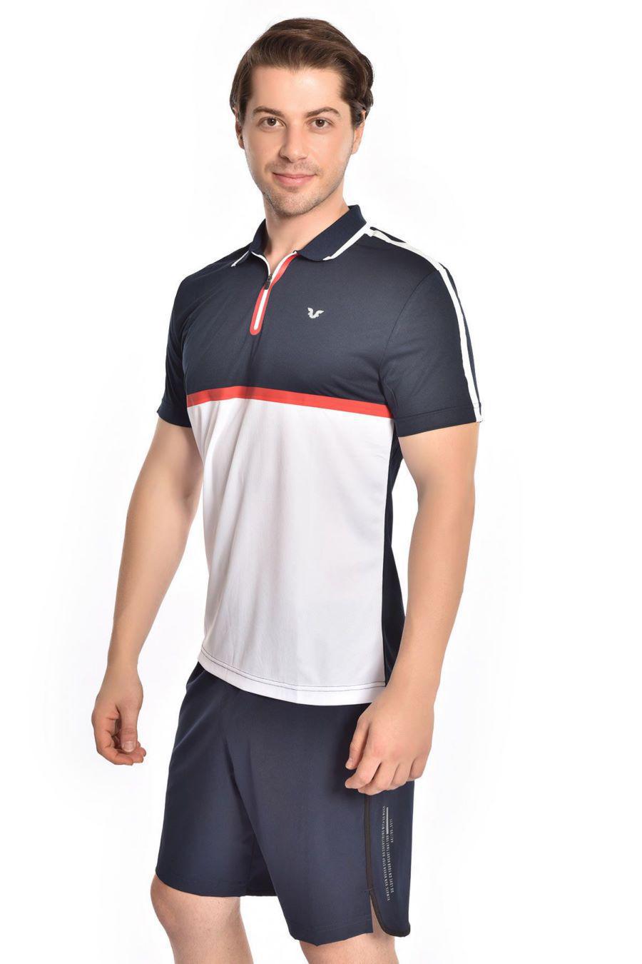 Поло Bilcee TB19ML07S1760_2099 XL Бело-синий Поло Bilcee TB19ML07S1760_2099 XL Бело-синий