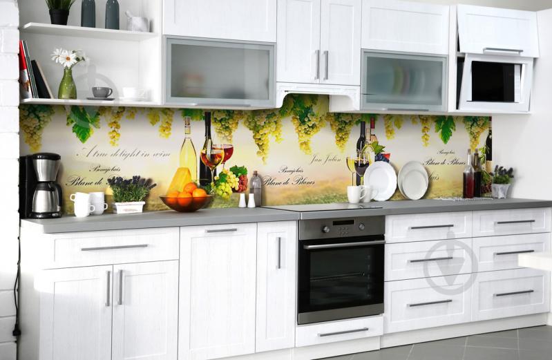 Скинали на кухню Zatarga «Завтрак в Бордо» 650х2500 мм виниловая 3Д наклейка кухонный фартук самоклеящаяся Скинали на кухню Zatarga «Завтрак в Бордо» 650х2500 мм виниловая 3Д наклейка кухонный фартук самоклеящаяся