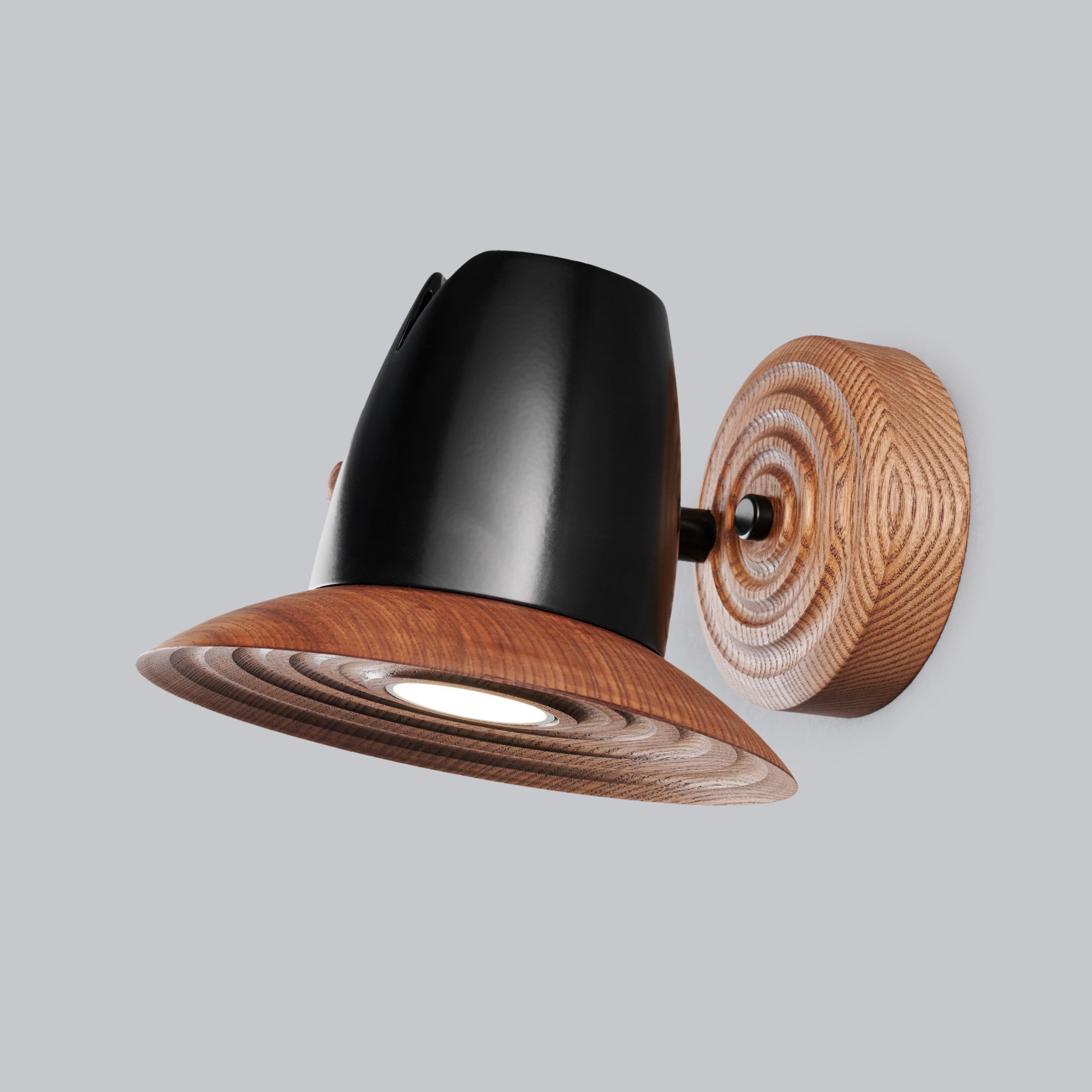 Бра в стиле лофт Gaff Design Orbit Black Walnut (BRA104) - фото 1