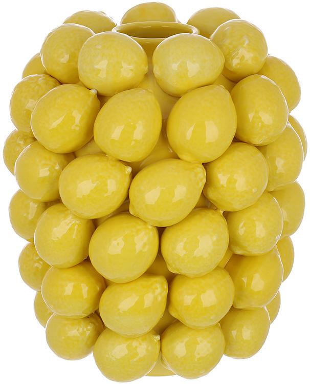 Ваза фарфоровая Lemon с рельефным декором 22х29 см