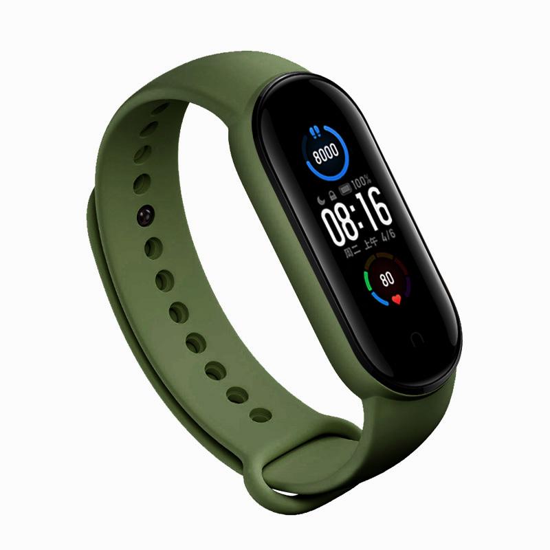 Силіконовий ремінець BeCover для Xiaomi Mi Smart Band 5/Mi Smart Band 6 Khaki (705068)