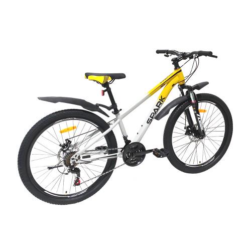 Велосипед Spark JOY колеса 26"/сталева рама 13" Біло-жовтий (26351971) - фото 4