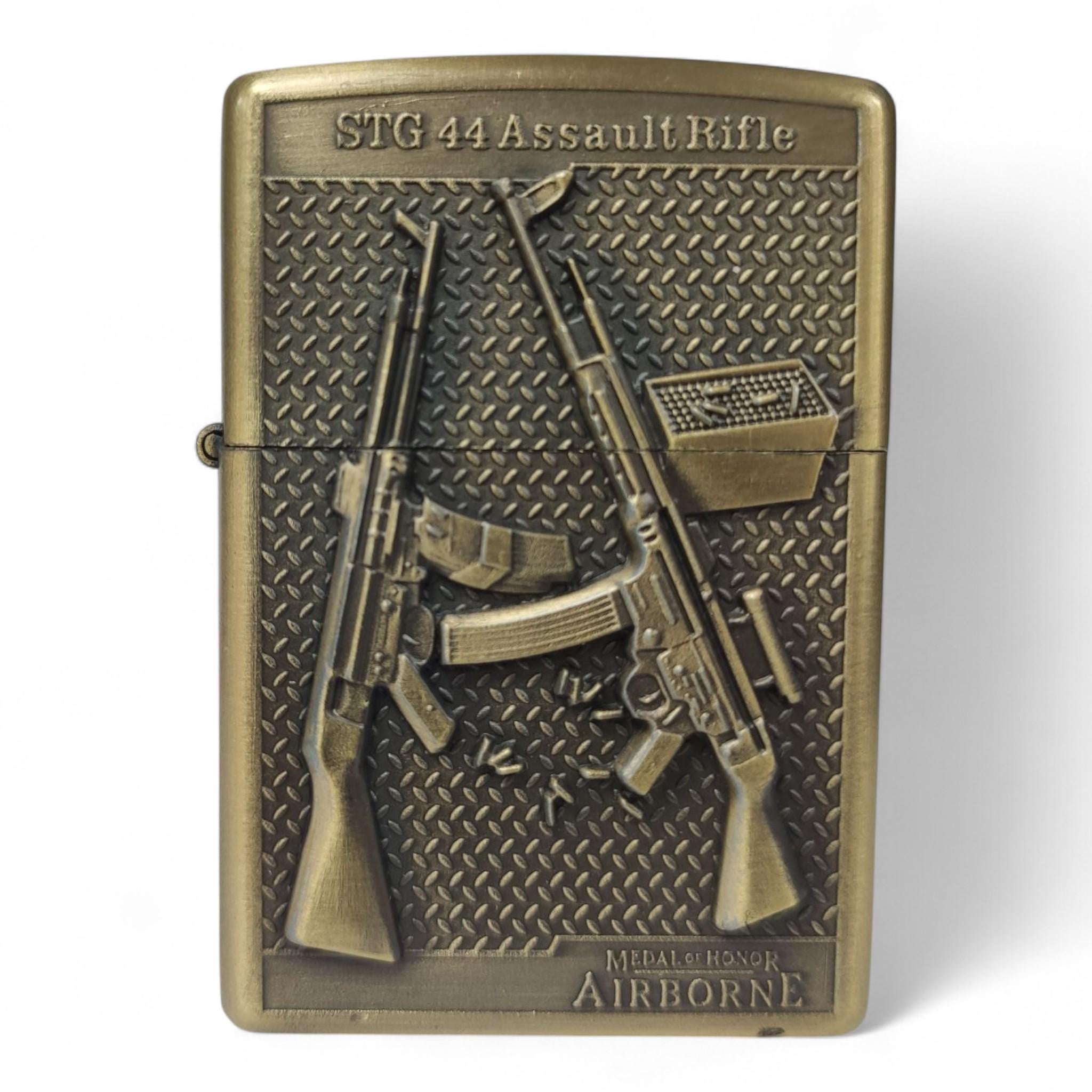 Зажигалка бензиновая Airborne STG HL-6209 Brass в подарочной упаковке (26201480)