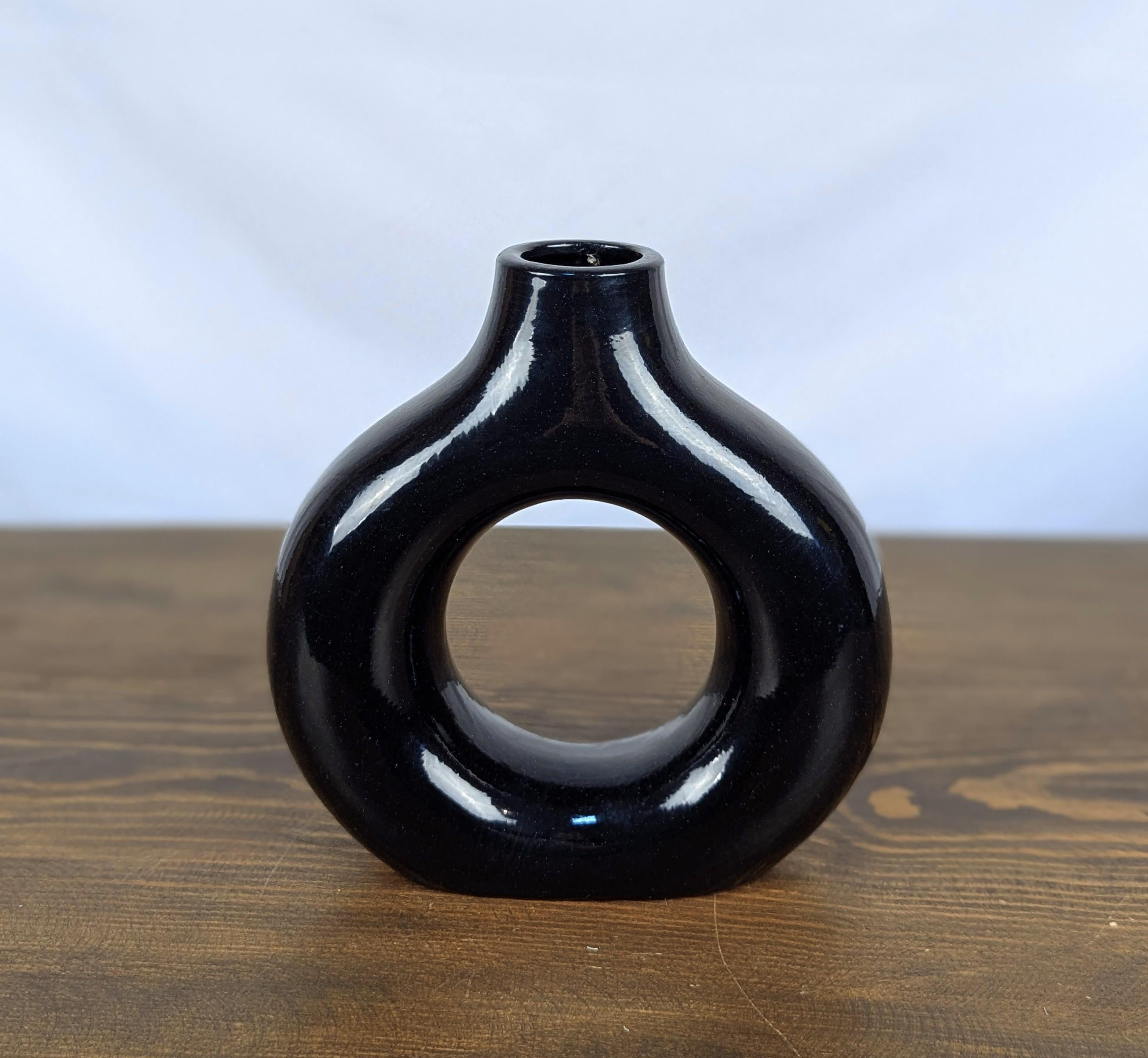 Ваза Nana ceramics Стайл 21 см Черный