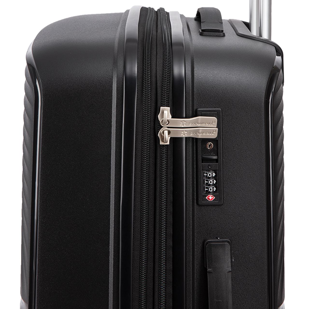 Валіза середня Snowball 40903 поліпропілен M Чорний - фото 4 Валіза середня Snowball 40903 поліпропілен M Чорний - фото 4