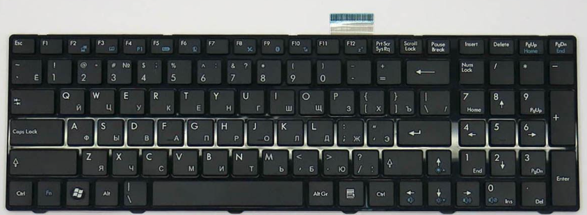 Клавіатура для ноутбука MSI FX600 FX600MX FX603 FX610 (S1N-3ERU211-SA0)