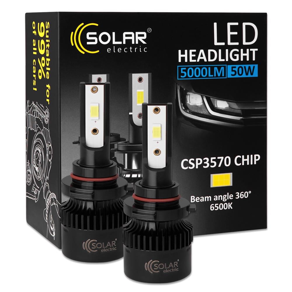 Автолампа Solar LED HB3 9005 12/24V 50W 5000Lm 6500K CSP3570 2 шт.