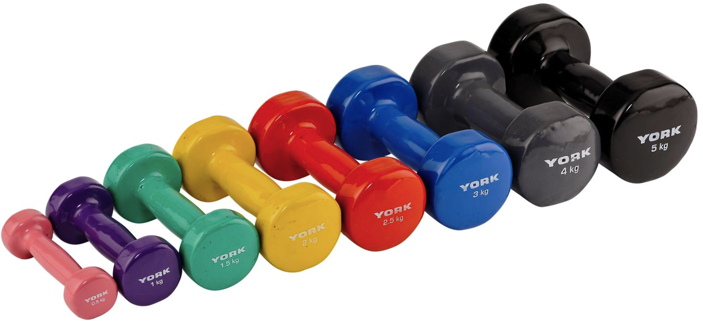 Гантели для фитнеса виниловые круглые York Fitness 2 шт. 3 кг Синий (5048) - фото 3 Гантели для фитнеса виниловые круглые York Fitness 2 шт. 3 кг Синий (5048) - фото 3