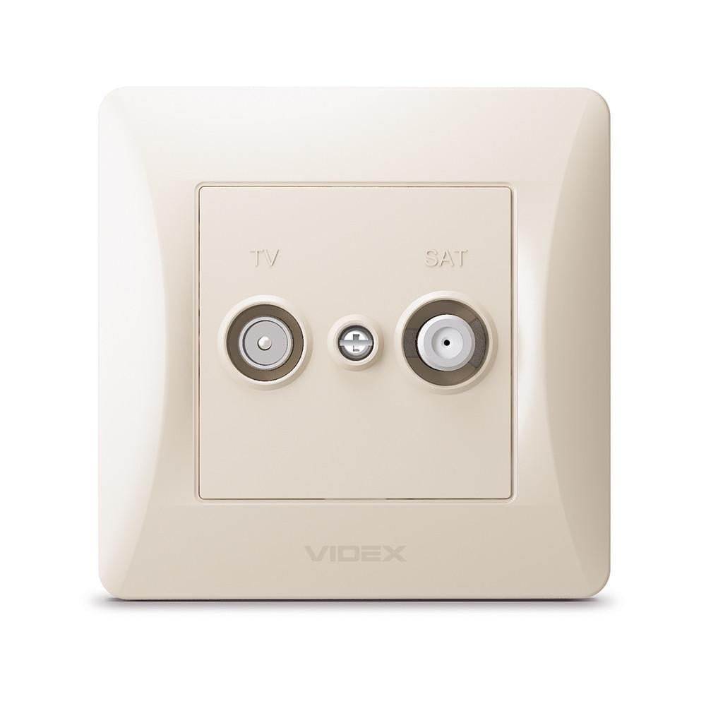 Розетка Videx Binera TV/SAT конечная Кремовый