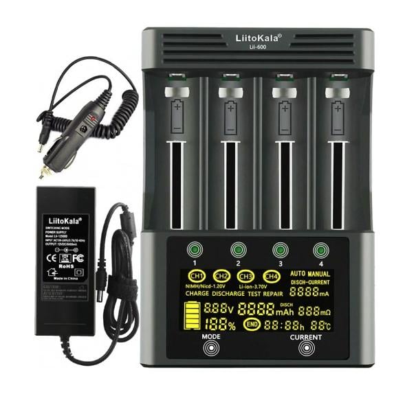 Интеллектуальное заряднoe устройство Liitokala Lii-600 блок питания/автоадаптер Интеллектуальное заряднoe устройство Liitokala Lii-600 блок питания/автоадаптер