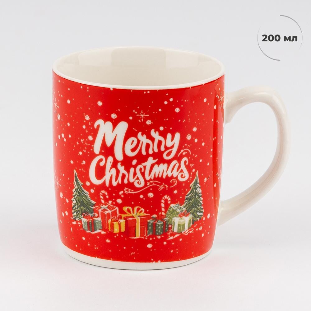 Чашка з ложечкою Різдвяні подарунки 200 мл (9250-014) - фото 4 Чашка з ложечкою Різдвяні подарунки 200 мл (9250-014) - фото 4