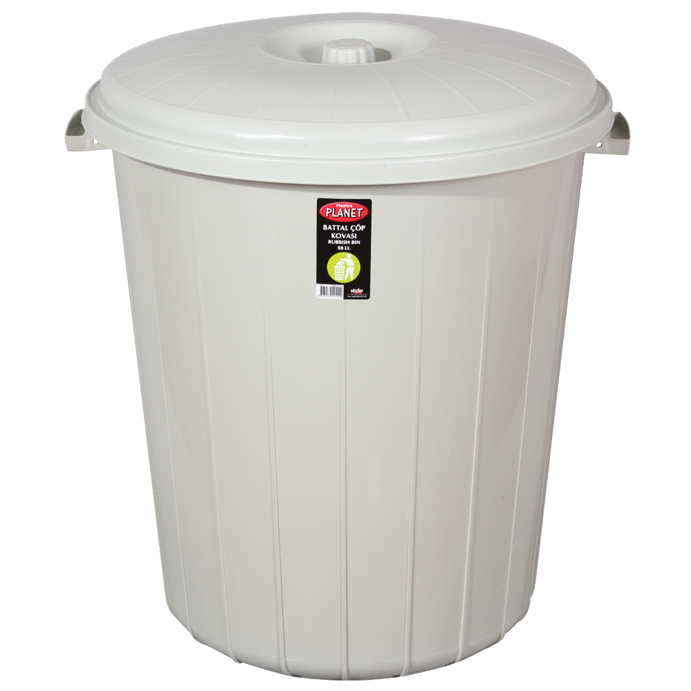 Бак для сміття Planet №3 50 л без засувок Cірий