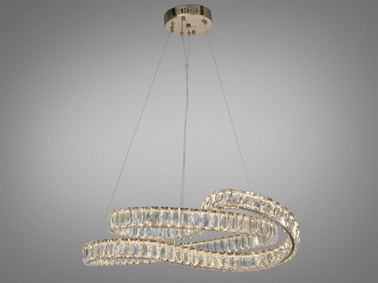 Люстра светодиодная Diasha D8816/600G 85 Вт с пультом Золотой (2900157214)
