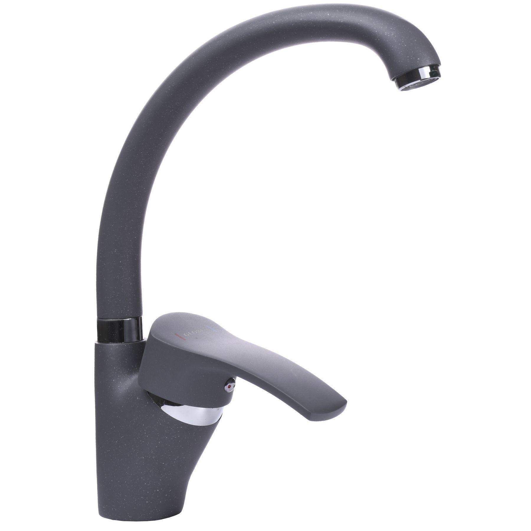 Смеситель кухонный Globus Lux QUEENSLAND GLQU-0203S-BIG-3 Titanium (24582991)