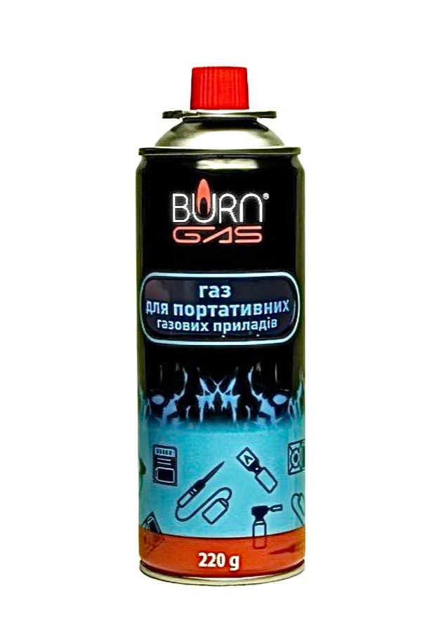 Балон газовий до портативних приборів Burn Gas 220 г 400 мл
