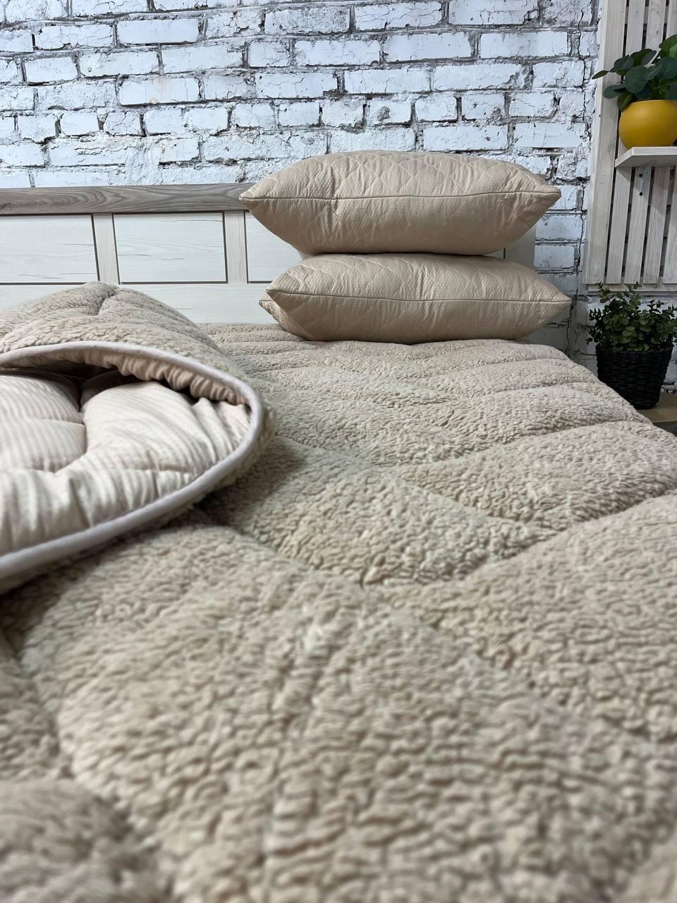 Одеяло меховое полуторное 155х210 см Бежевый (22936468) - фото 5 Одеяло меховое полуторное 155х210 см Бежевый (22936468) - фото 5