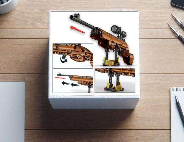 Конструктор гвинтівка 53,5 см на 309 деталі з кулями (603) - фото 4 Конструктор гвинтівка 53,5 см на 309 деталі з кулями (603) - фото 4